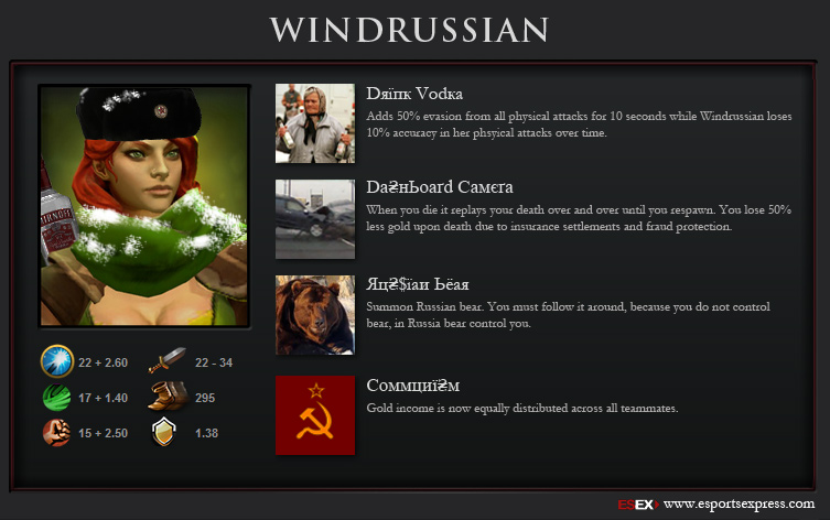 In Russia, Windrunner rename YOU